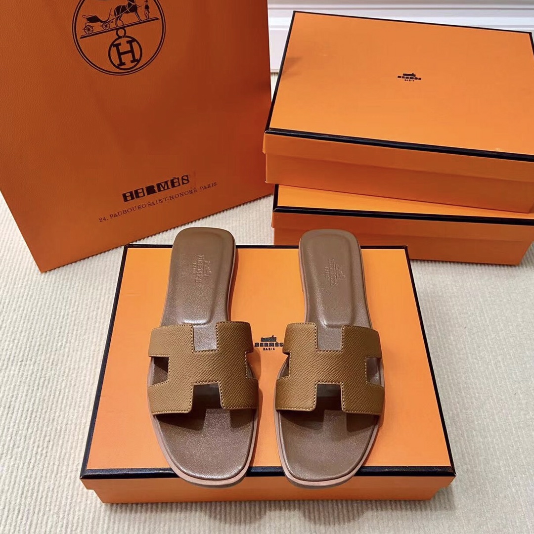 에르메스 올수공 오란 슬리퍼 샌들 앱송 32